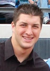 Tim Tebow, circa high school, I think